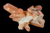 Natural, Red Quartz Crystal Cluster - Morocco #137468-2